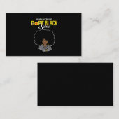 Unapologetisch Dope Black Nurse Visitenkarte (Vorne/Hinten)