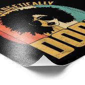 Unapologetisch dope Black Prix Melanin African Fotodruck (Ecke)