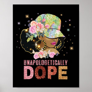 Unapologetisch Drug Black History Montag Afrikas Poster