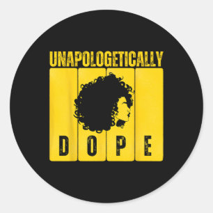 Unapologetisch Drug Black History Montag Afrikas Runder Aufkleber