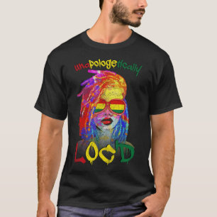 Unapologetisch Loc'd Afro Melanin Queen Art June T-Shirt
