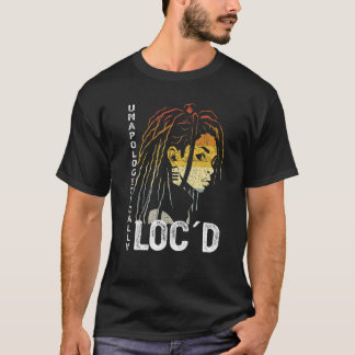 Unapologetisch Loc'd Black Queen Melanin Loc'd H T-Shirt