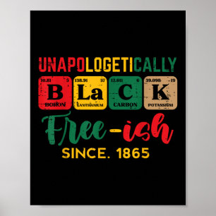 Unapologetisch schwarze, periodische Frauen im Alt Poster
