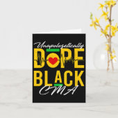 Unapologetisch Schwarzkammkranken Krankenschwester Karte (Gelbe Blume)