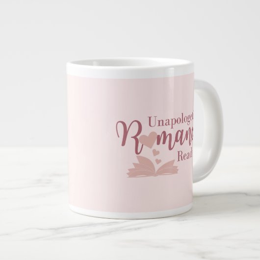 Unapologetische Romantik Reader Jumbo Tasse (Vorderseite Rechts)