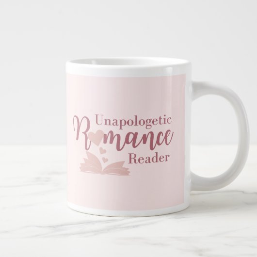Unapologetische Romantik Reader Jumbo Tasse (Rechts)