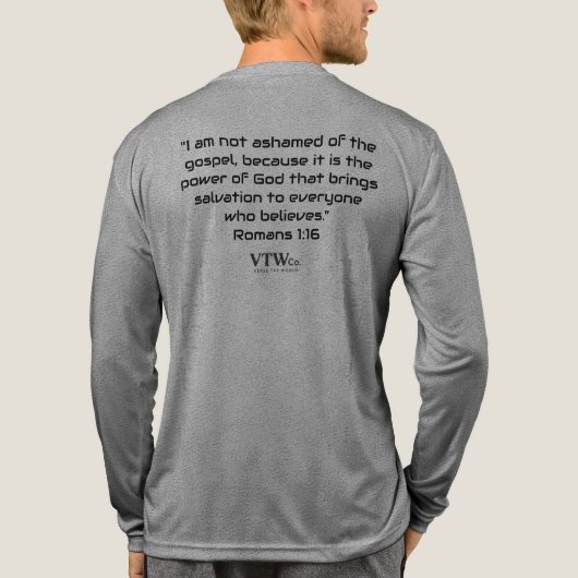 Unapologetisches Bella + Leinwand Langschläfer T-S Tri-Blend Shirt (Rückseite)