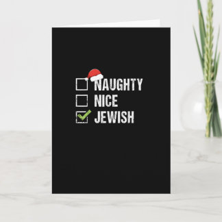 Unartig Nett Jüdischer Weihnachtsmann Weihnachten Karte