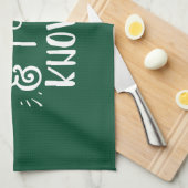 unartig und ich weiß es Funny Christmas Geschirrtuch (Viertel Falte)