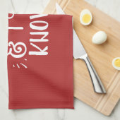 unartig und ich weiß es Funny Christmas Küchentuch (Viertel Falte)