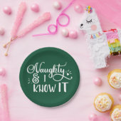 unartig und ich weiß es Funny Christmas Pappteller (Party)