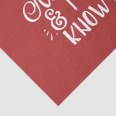 unartig und ich weiß es Funny Christmas Seidenpapier (Ausschnitt)