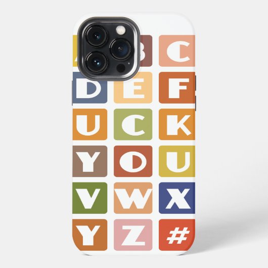 Unartige Alphabete iPhone 4 case-mate Hülle (Rückseite)