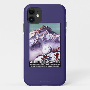 Unartige Gnome machen riesigen Schneeball Poster Case-Mate iPhone Hülle