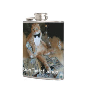 Unartige Katze Flachmann (Links)