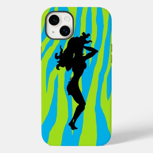 Unartige Kellnerin Silhouette Case-Mate iPhone Hülle (Rückseite)