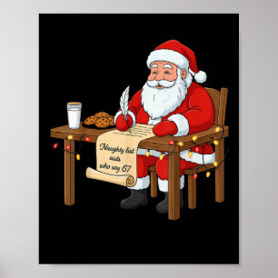 Unartige Liste unterstützt sagen 67 Weihnachten Me Poster