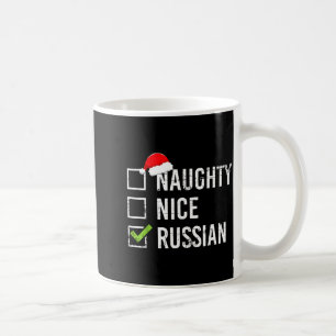 Unartige nette russische Hemd Weihnachtsmann Lusti Kaffeetasse