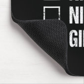 Unartige Schöne Rote Ginger Santa Mütze Irisches W Mousepad (Ecke)