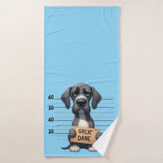 Unartiger Deutsche Dogge Badehandtuch (Badehandtuch)