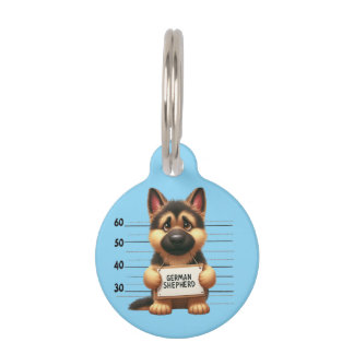 Unartiger Deutscher Schäferhund Haustiermarke