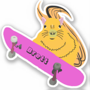 Unartiger Eichhörnchen #502 Brett Skateboarding Aufkleber