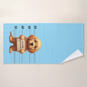 Unartiger Golden Retriever Badehandtuch (Badehandtuch)