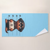 Unartiger Rottweiler Badehandtuch (Badehandtuch)