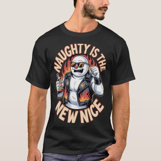 Unartiger Schneemann Nice T-Shirt (Vorderseite)