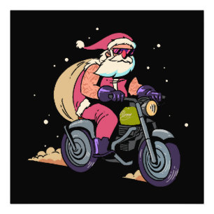 Unartiger Weihnachtsmann Fotodruck