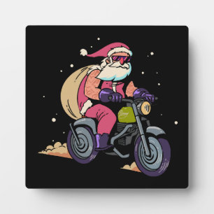 Unartiger Weihnachtsmann Fotoplatte