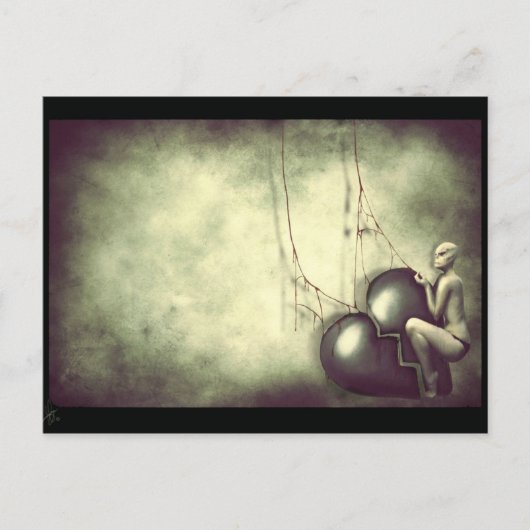 "unaufgefordert" postkarte (Vorderseite)