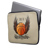 Unaufhaltsam (Basketball) Laptopschutzhülle (Vorderseite Links)