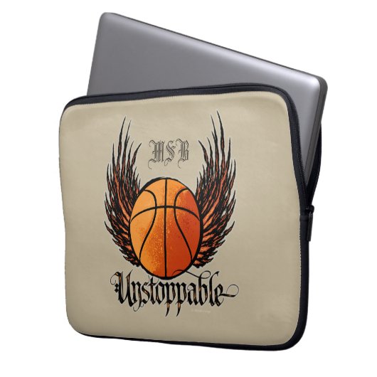 Unaufhaltsam (Basketball) Laptopschutzhülle (Vorderseite Links)