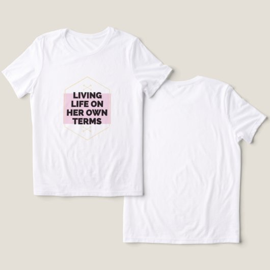 "Unaufhaltsam: Leben unter ihren eigenen Bedingung Tri-Blend Shirt (Design Vorderseite & Rückseite)