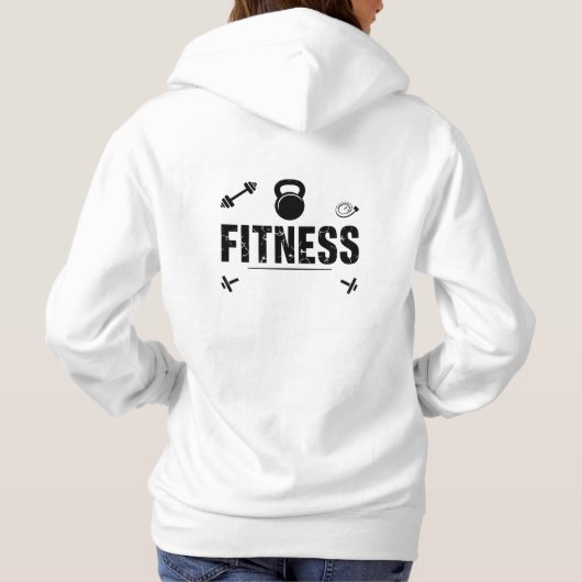 Unaufhaltsam: Motivierend Gym-Design Hoodie (Rückseite)
