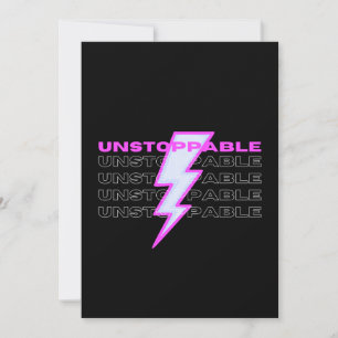 unaufhaltsam, Motivierend, inspirierend Feiertagskarte