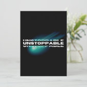 unaufhaltsam, Motivierend, inspirierend Feiertagskarte (Stehend Vorderseite)