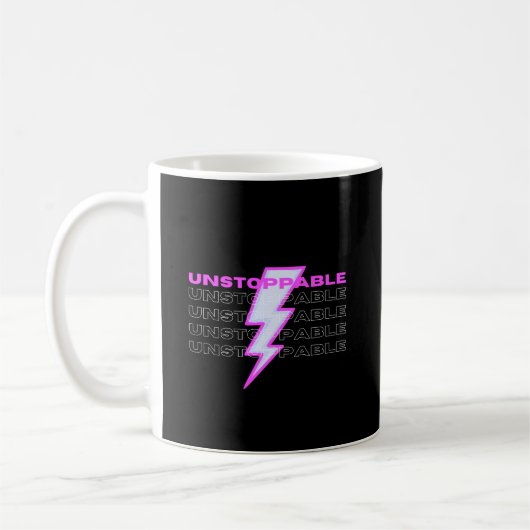 unaufhaltsam, Motivierend, inspirierend Kaffeetasse (Links)