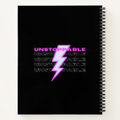 unaufhaltsam, Motivierend, inspirierend Notizblock (Rückseite)