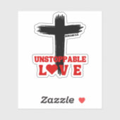 Unaufhaltsame Liebe – Römer 5:8 Aufkleber (Blatt)