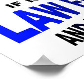 Unaufhaltsame Probleme Funny Poster (Ecke)