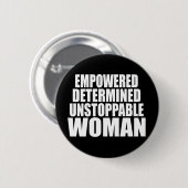 Unaufhaltsame schwarze Frau Button (Vorne & Hinten)