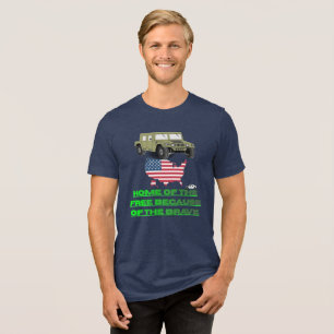 Unaufhaltsame Veteranen Tri-Blend Shirt