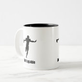 Unaufhaltsame weiße Tasse (Vorderseite Links)