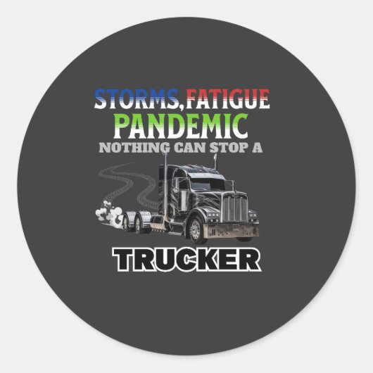 Unaufhaltsamer Fahrer auf der Fahrtgeschwindigkeit Runder Aufkleber (Vorderseite)