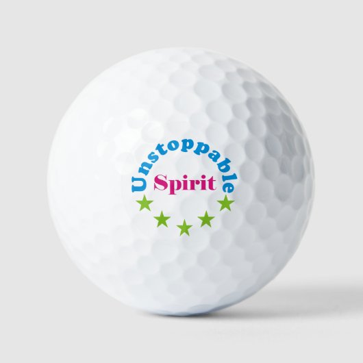 unaufhaltsamer Geist Golfball (Vorderseite)