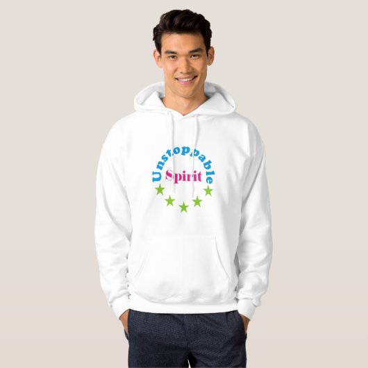 unaufhaltsamer Geist Hoodie (Vorne ganz)