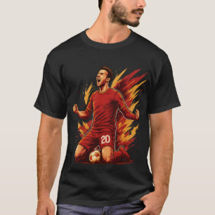 Unaufhaltsamer Sieg - kühne Red Soccer Celebration T-Shirt