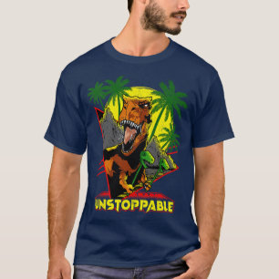 Unaufhaltsamer TRex Funny Kurzer Dinosaurier Arms T-Shirt